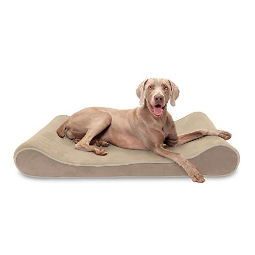Furhaven Pet Bed for Large Breed Dogs Microvelvet Luxe Lounger