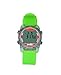 WobL+ World's Smallest & Best Waterproof Vibrating 9 Alarms + Countdown Timer Wristwatch (Green) Sports/Medicine/Meeting/Potty Reminders