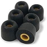 Flare Audio - Memory Foam Earbud Tips, Universal Replacement Foam Tips for Ear Plugs, Compatible with Flares Jet earphones and earHD, Medium, 3 Pairs