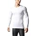 adidas Men's Techfit Base Layer Long Sleeve Tee, White, Medium