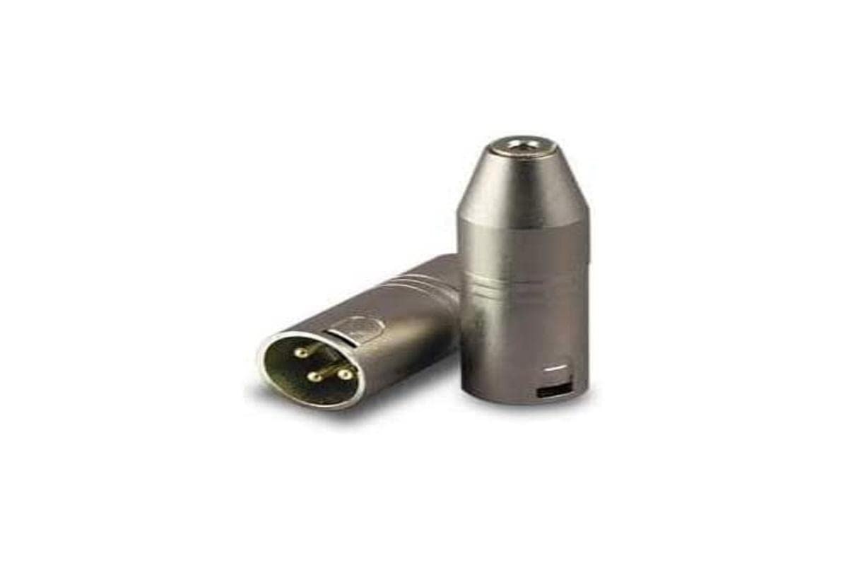Audibax XLR Male to Mini Stereo Female Jack Adapter - Cable Connection Adapter - Converter for Headphones, Speakers, Amplifier, Audio Mixer
