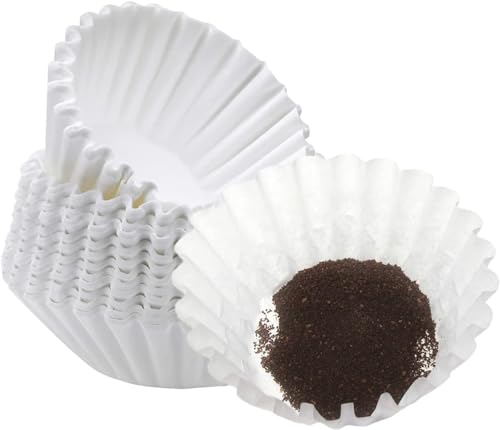 DEFUTAY 1-4 Cup Coffee Filters,Cup Basket Coffee Filters,Natural White Unbleached