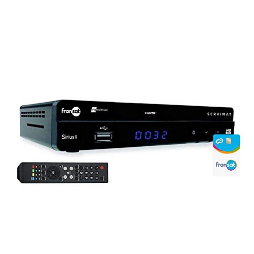 SERVIMAT HD Satellite TV Receiver + Viaccess Card Fransat PC6 Eutelsat 5W