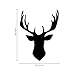 Chic Holiday Deer Outline Vinyl Wall Art Decal - 31