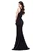GRACE KARIN Women Black Tank Slim Maxi Party Dresses M CL9648-1