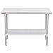 DuraSteel 24x60 Stainless Steel Work Table - NSF Commercial Prep Metal Table - Outdoor Pizza Oven Stand w/Under Shelf - Kitchen Island Laundry Utility Garage Microwave Stand Large Rolling Storage Cart