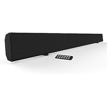 Sound Bar, Mighty Rock Sound Bars for TV 2.0 Channel Home Theater Speaker Wired and Wireless Surround Stereo Sound Audio for TV With Remote Control (Black)