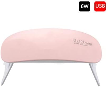 UV Nail Lamp 36w UV Lamp Nail Dryer For All Types Gel 12 Led UV Lamp for Nail Machine USB 30s 60s 90s Timer Portable UV lamps Hardening(Sunmini 6W)