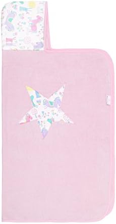 MayLily Premium | Hooded Bamboo Towel STARS | 100% Bamboo frotte | 120x85cm | Anti Allergic | Made in EU | available in many colors (Crazy Ponies/pink)