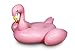 Inflatables Giant Pink Flamingo Pool Float + 3 Flamingo Beverage Holders - PUMP INCLUDED