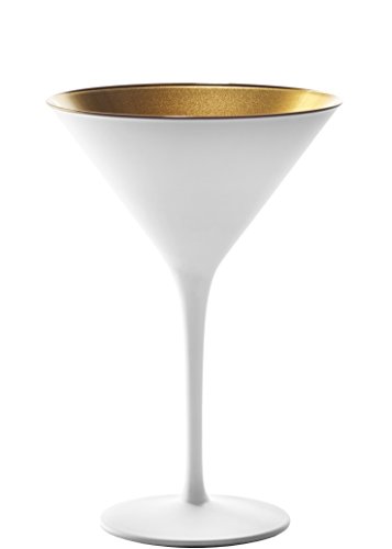 Stölzle Lausitz Elements Cocktailschale, Glas, weiß-Gold, 6 Stück (1er Pack), 6 – Bild 3