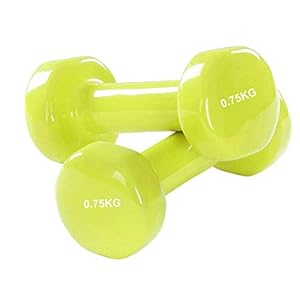 TnP Distribution Cast Iron Dumbbell Weights Set 0.75KG x 2 Coloured Dumbbells Set 0.75KG Pair