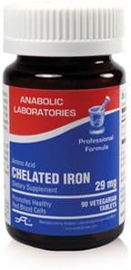 Anabolic Laboratories Iron Chelate, 29 Mg, 90 Tabs