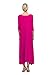 Love In 3/4 Long Sleeve Round Neck High Low Flared Maxi Dress W/ Pocket