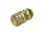 Valley Industries 6541-01-CSK Half or Full Boomless Broadcast Nozzle-52', 10 Orifice, Brass