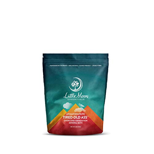Little Moon Essentials Overcome Exhaustion Mineral Bath Salt, Tired Old Ass, 4 oz.