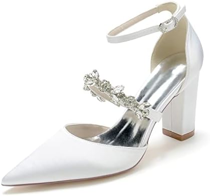ROLOL Heels For Women High Heels With Satin, Wedding Shoes