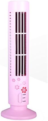Tootu New Mini Portable USB Cooling Air Conditioner Purifier Tower Bladeless Desk Fan (Pink)
