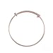 JEWMAY Expandable Wire Blank Bangle Bracelet for Childens DIY Jewelry Making,2.6 Inch,Rose Gold,Pack of 5