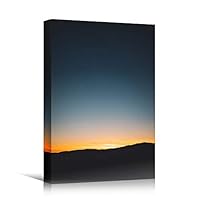Canvas Wall Art Dramatic Sunset Bedroom Contemporary Dramatic Landscape Mountain Multicolor Photography - 12x18 inches