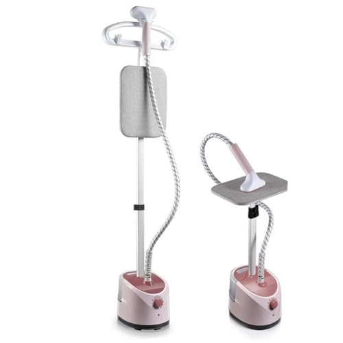 HYZHANHONG 10 Levels of Adjustment Garment Steamer,2000W Single Rod Standing Garment Steamers 1.6L Large-Capacity Water Tank,for Down Jackets, Shirts