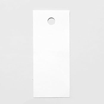 Amazon.com : 90 Printable Cardstock Rectangle Hang Tags with Holes, 3 x ...