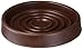 Shepherd Hardware 9067 3-Inch Round Rubber Furniture Cups, Brown, 2- Pack