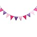 INFEI Multi-Colored Felt Flags Bunting Banner Garlands for Wedding, Birthday Party, Outdoor & Home Decoration (Pink)