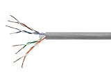 Monoprice Cat6 Ethernet Bulk Cable - Network Internet Cord - Solid, 500Mhz, UTP, CMR, Riser Rated,  Pure Bare Copper Wire, 23AWG, 250ft, Gray