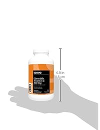 solimo vitamina C masticable 500 mg, Sabor Natural a naranja, 300 tabletas
