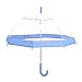 Rainbrace Transparent Bubble Umbrella Auto Open, Fashion Dome Shape with Color Trim (Lavender)