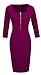 HOMEYEE Women's Celebrity Vintage Square Neck Tunic Bodycon Dress U898