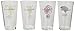 Game of Thrones Collectible Pint Glass Set, Stark, Targaryen, Lannister and Greyjoy