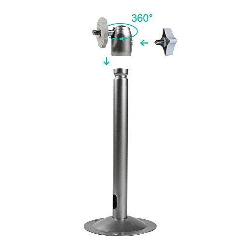 Security Wall Mount, Spessn Aluminum Adjustable Indoor/Outdoor Security Camera Wall/Celling Bracket Stand for Arlo, Arlo Pro, Arlo Pro 2, CCTV Camera Rotary Surveillance Installation Holder