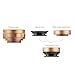 SEHOO Cell Phone Lens, 3 in 1 Clip-On iPhone Lens Kit, 180 Degree Supreme Fisheye, 0.67X Wide Angle Lenses with 10X Macro Lens for Samsung Android Smartphones iPhone