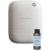 Scent Better Pro - Smart Bluetooth Essential Oil Diffuser for Home, Hotel, Spa, Office, Waterless - Includes Free Linen Breeze - White