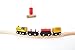 ZJTL Kids Destiny 12 Pcs Wooden Engines & Train Cars Collection Compatible with Thomas Wooden Railway, BRIO, Chuggington