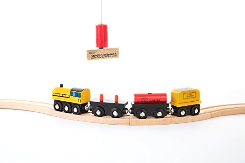 Kids Destiny 12 Pcs Wooden Engines & Train Cars Collection Compatible with Thomas Wooden Railway, Brio, Chuggington