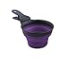 Dexas Popware for Pets Collapsible KlipScoop, 1/2 Capacity, Gray/Purple