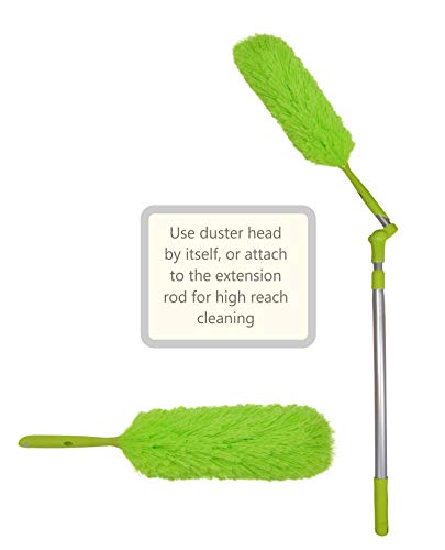 Extendable Microfiber Duster With Telescoping Extension Pole Up To