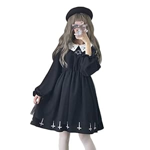 Himifashion Dark Six AWN Star meisjesjurk met korte mouwen (lange mouwen