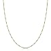 Kooljewelry Solid 14k Yellow Gold 0.7 mm Venetian Box Chain Necklace