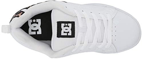 DC Women's Court Graffik Skate Shoe, Leopard Print medium US in