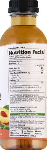 BAI NARINO PEACH TEA, ANTIOXIDANT INFUSED TEA, 18 FL OZ