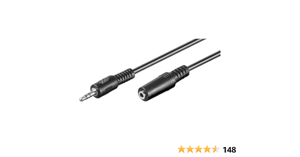 Maclean - Cable de Audio estéreo Alargador Mini Jack 3.5mm ...