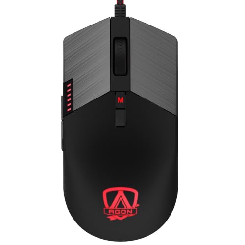 AOC Agon AGM700 Gaming Mouse - 16,000 DPI - Omron Switches - RGB effects - adjustable DPI - adjustable Weight