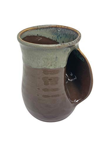Clay-in-Motion-Handwarmer-Mug-Mocha-Right-HandedBrown14oz