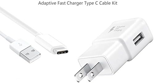 iHill Adaptive Fast Charger Type C Cable Kit! [1 Wall Charger + 3 FT Type C USB Cable] Adaptive Fast Charging uses dual voltages for up to 50% faster charging! - Bulk Packaging