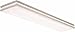 Lithonia Lighting Saturn 4 Foot LED Kitchen Light Fixture, Linear Flush Mount Ceiling Light, 4000K Cool White, 3206 Lumens, 120 Volts, 39 Watts, Damp Listed, Brushed Nickel (FMFL 30840 SATL BN)