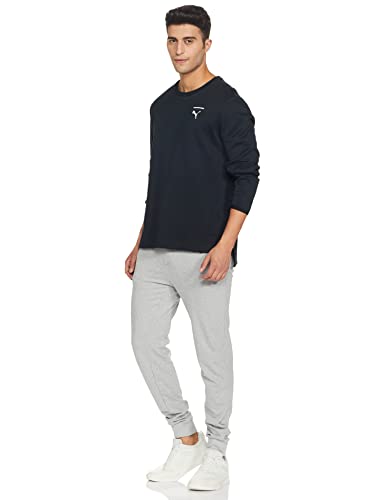 Cloth Theory Men's Regular Track Pants (CTJO_M_Grey Melange_XXL) 4
